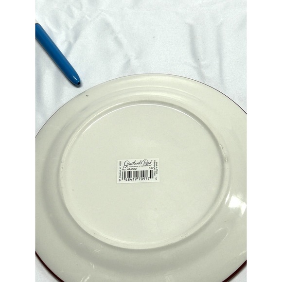 Grassland Road 8.5" Christmas Tree Plate Red White Season Of Wonder Salad 444882 - Picture 8 of 8